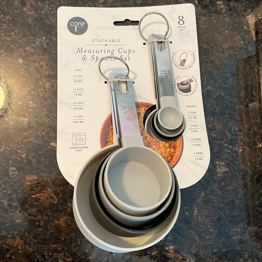 Core measuring spoon and cup set